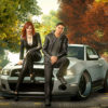 Los actores Christina Hendricks y Sean Faris en Need For Speed™ The Run de EA