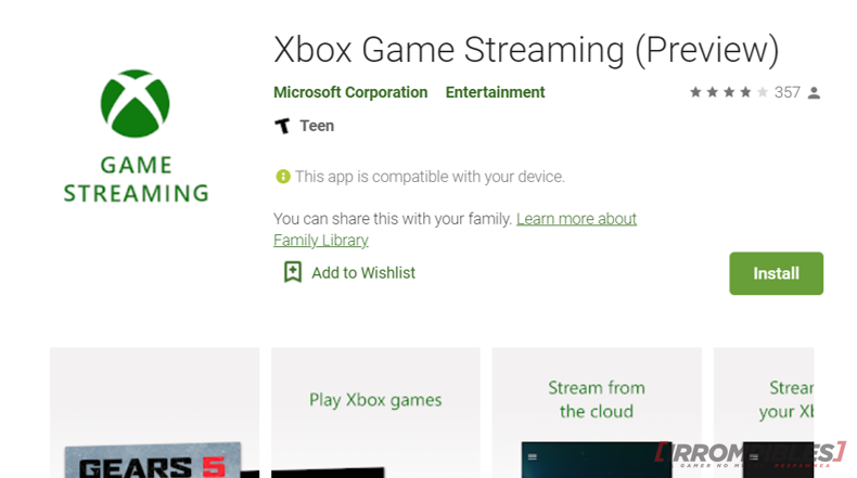 Xbox Game Streaming app