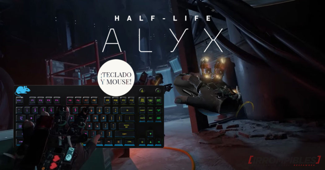 half life alyx teclado mouse head