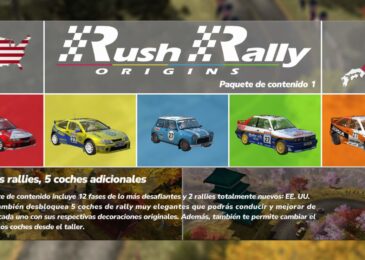 Rush Rally Origins estrena DLC y le metimos quinta a todo su contenido
